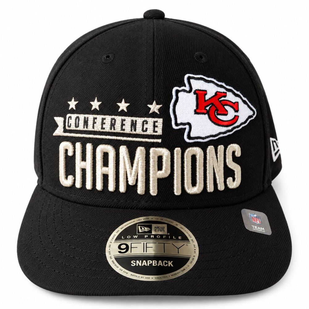 New Era Kansas City Chiefs 2023 AFC Champions Locker Room LP 9FIFTY Hat NEW